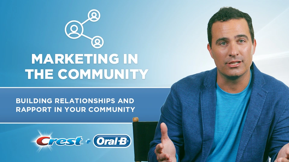 ## Marketing in the Community
“Marketing In The Community” explores how Dental Practices can be opportunistic with activities in their local communities to market themselves. The episode points out that building relationships and rapport is the key to this form of marketing. From reaching out to schools, to sponsoring youth sports teams, Community-Based Marketing is all about engaging in the local community.

Additional Resources:<br>
[dentalcare.com](https://www.dentalcare.com/en-us "dentalcare.com")
[denttalcare.com/Make Community Marketing a Priority](https://www.dentalcare.com/en-us/practice-management/marketing/make-community-marketing-a-priority "Make Community Marketing a Priority")
[dentalcare.com/Children's Dental Health Lesson Plans](https://www.dentalcare.com/en-us/childrens-dental-health/lesson-plans "Children's Dental Health Lesson Plans")

__Host__
<br>
Presented by [Dentainment](https://dentainment.com/ "Dentainment"), a Digital Creative Agency for the Dental Community. 