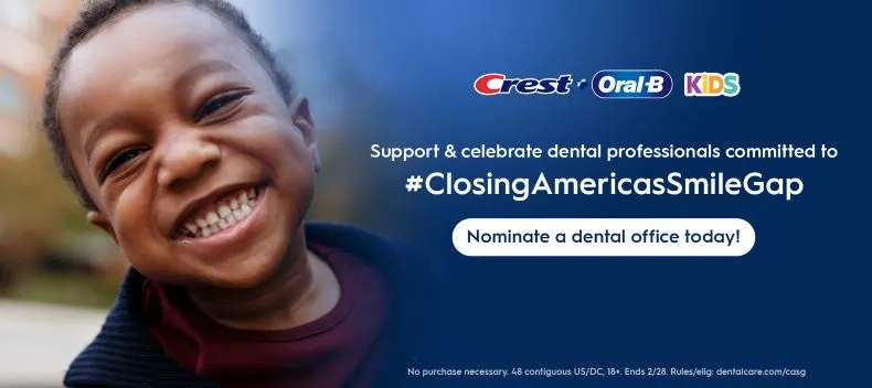 Closing America's Smile Gap banner