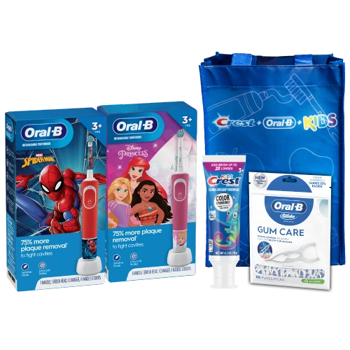 Crest + Oral-B Kids 3+ Electric Rechargeable Bundle