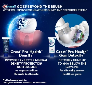 Crest goes beyond the brush to extend the life of teeth