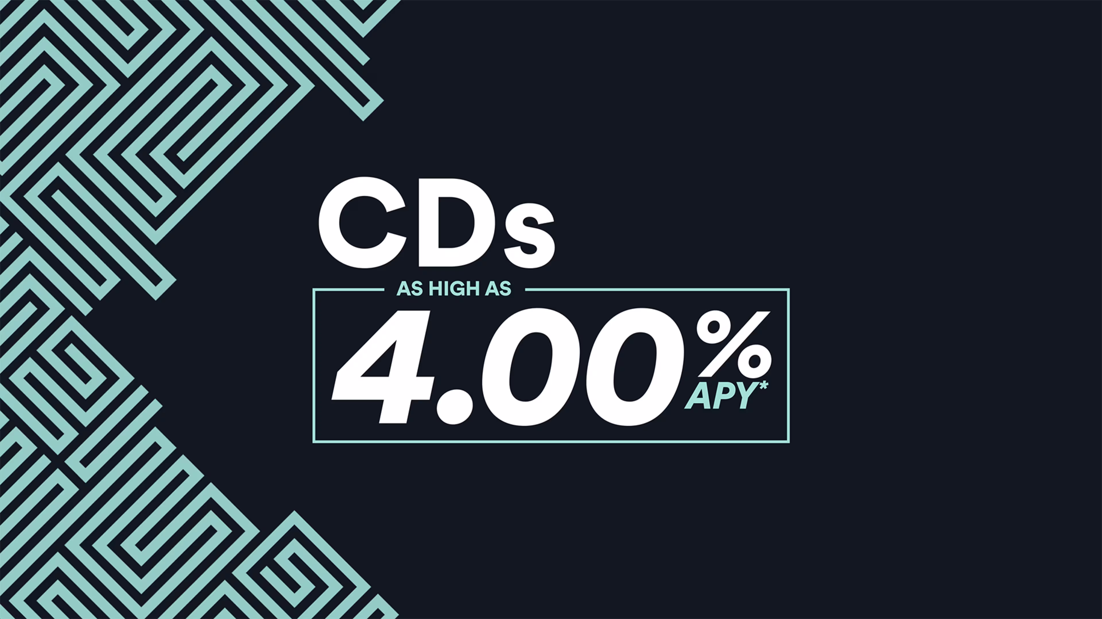 Westerra Credit Union certificate of deposit promotion showing rates as high as 4.00% APY