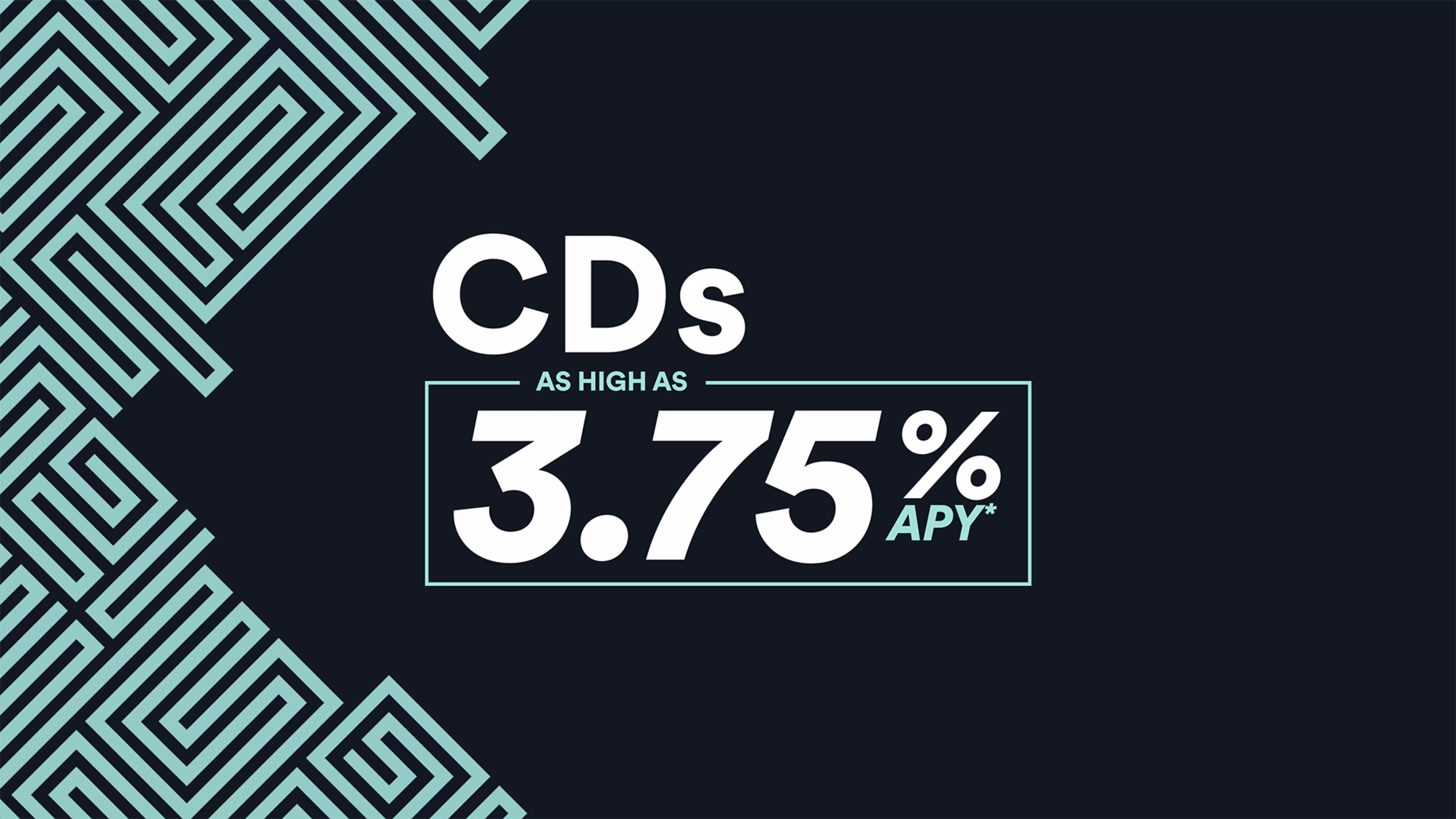 Westerra Credit Union certificate of deposit promotion showing rates as high as 3.75% APY