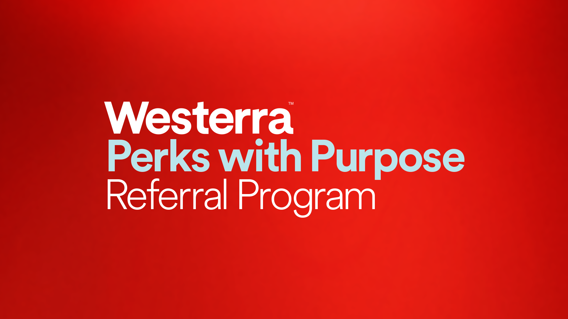 Perks with Purpose Referral Program Image Red Background