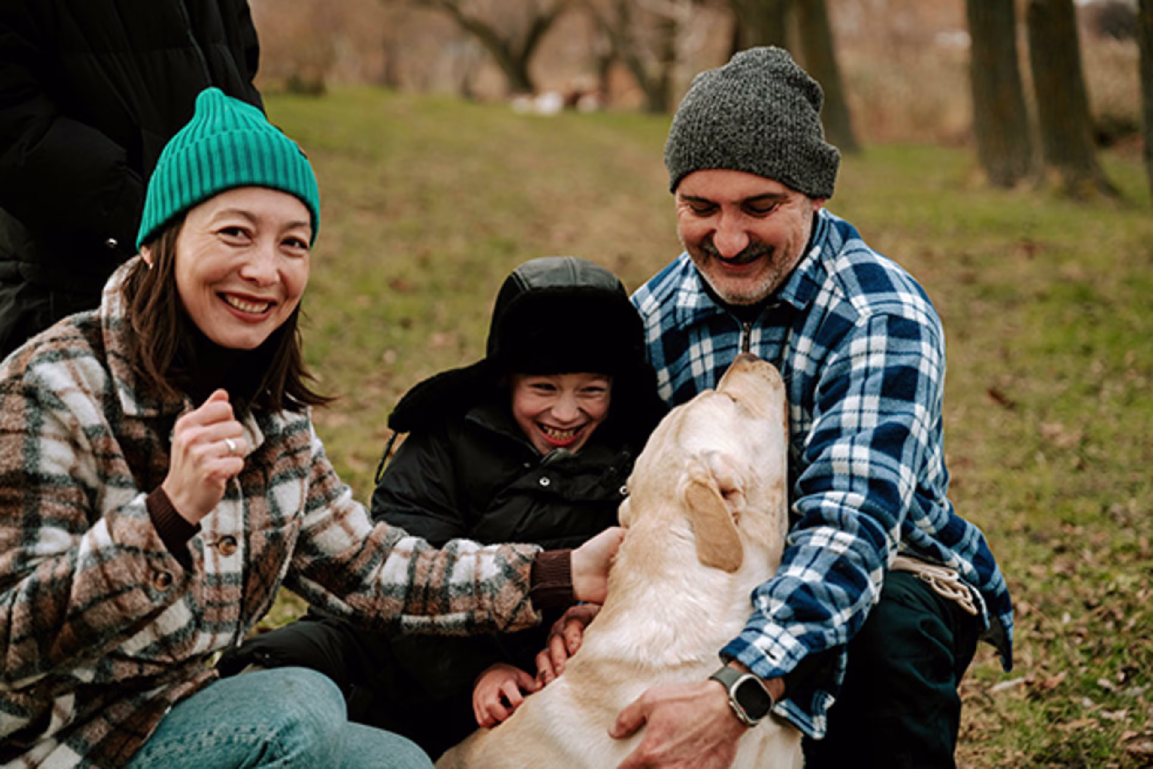 Family with Dog