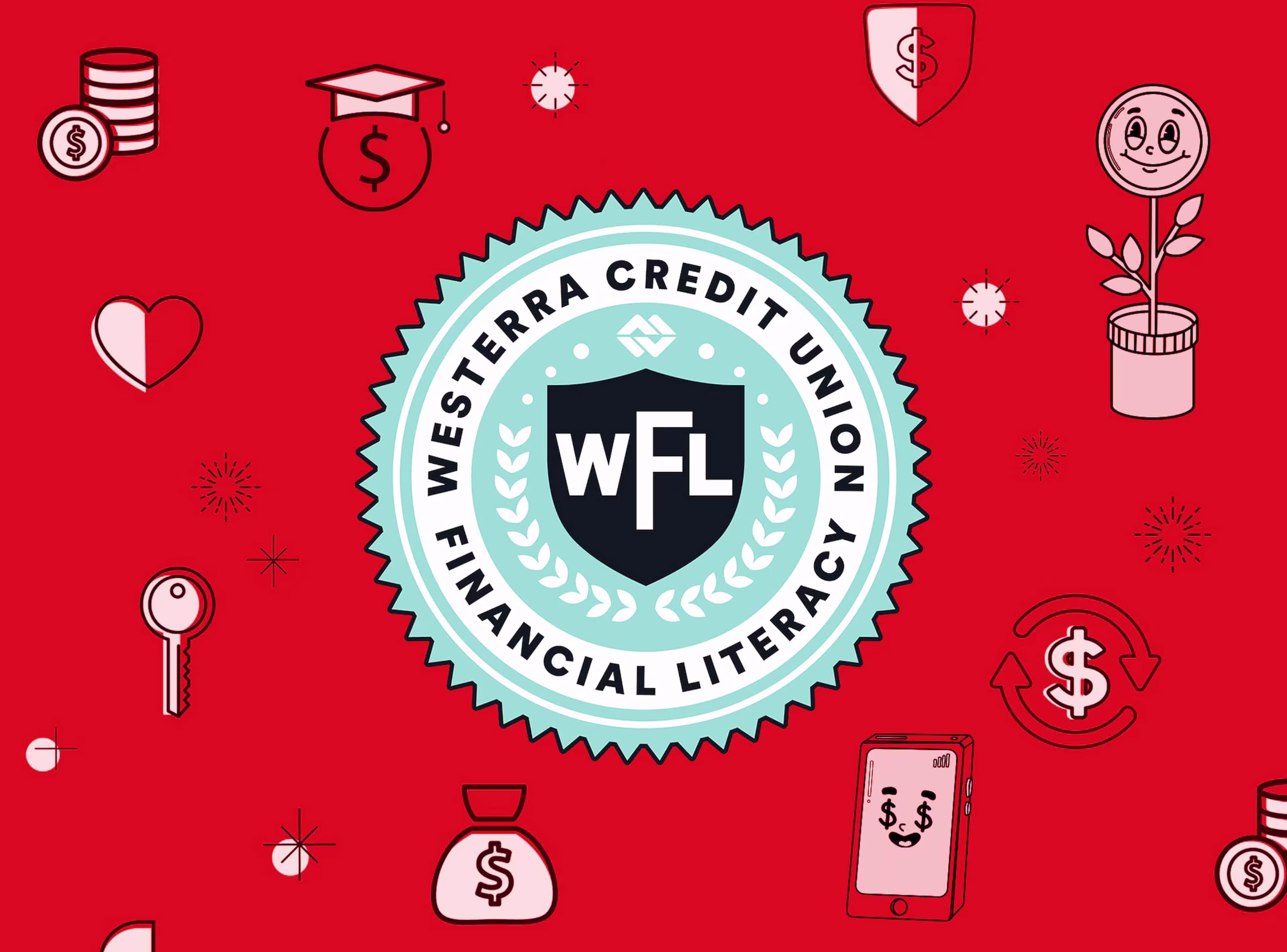 Badge that reads: Westerra Credit Union Financial Literacy