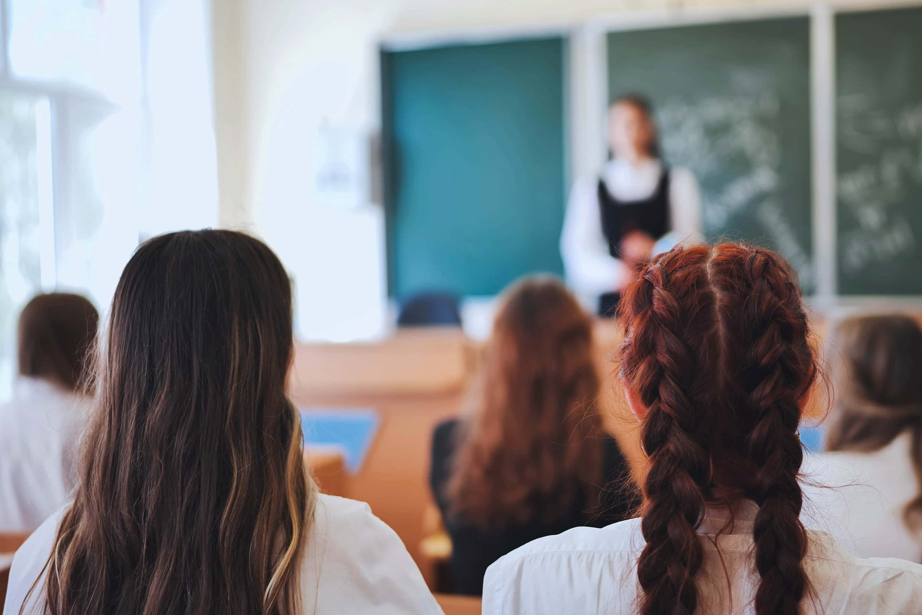 Photo of girls in a classroom