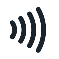 Contactless pay wave icon