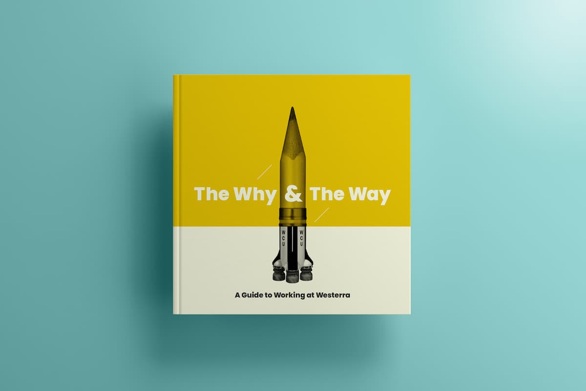 Cover of a book called The Why & The Way on a blue background