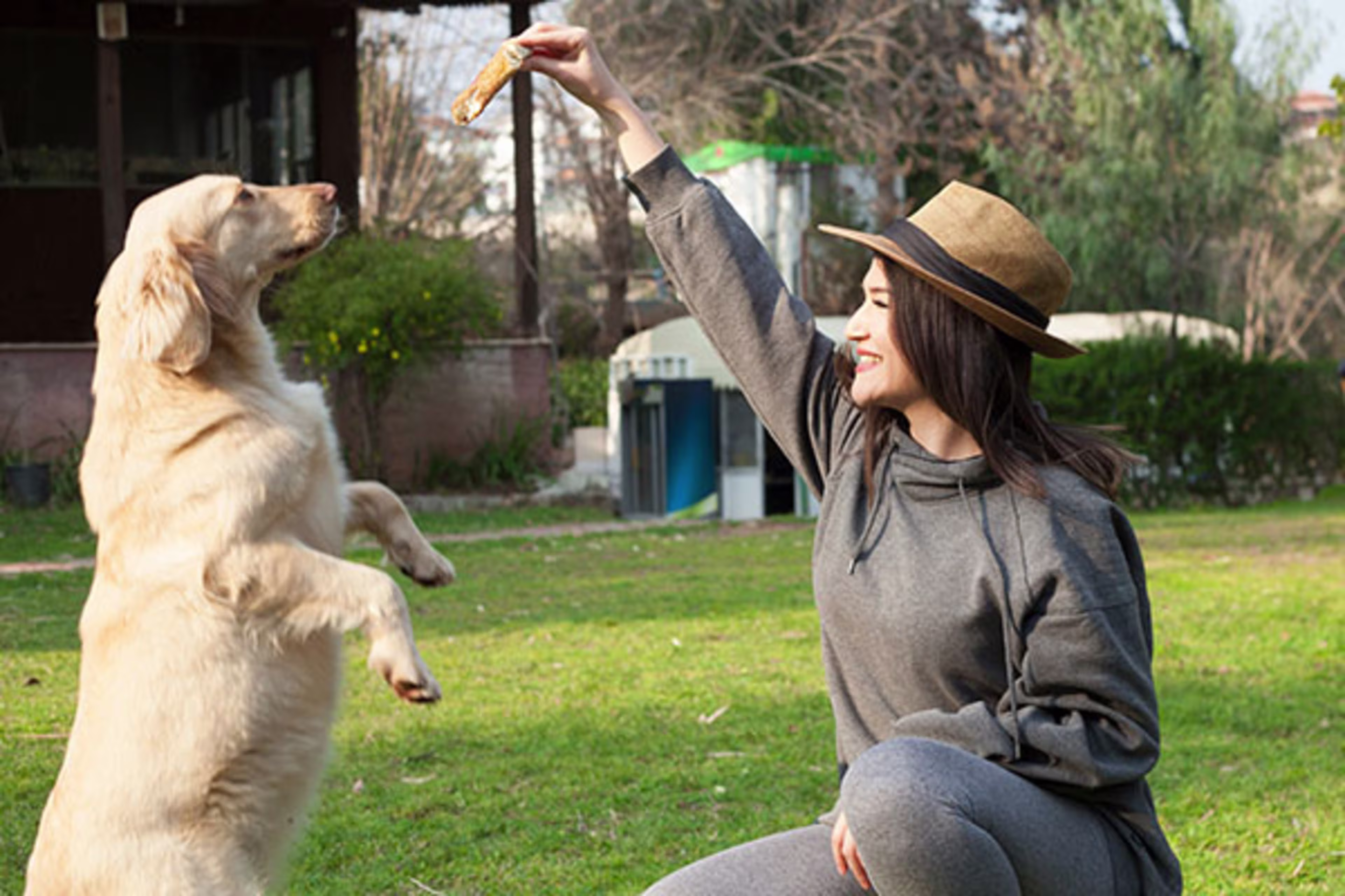 Woman with dog