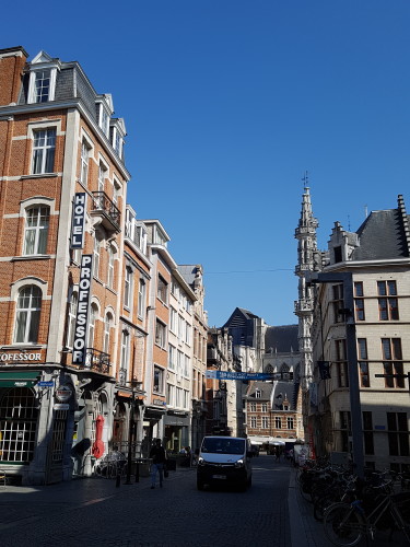 View of the Naamsestraat in Leuven