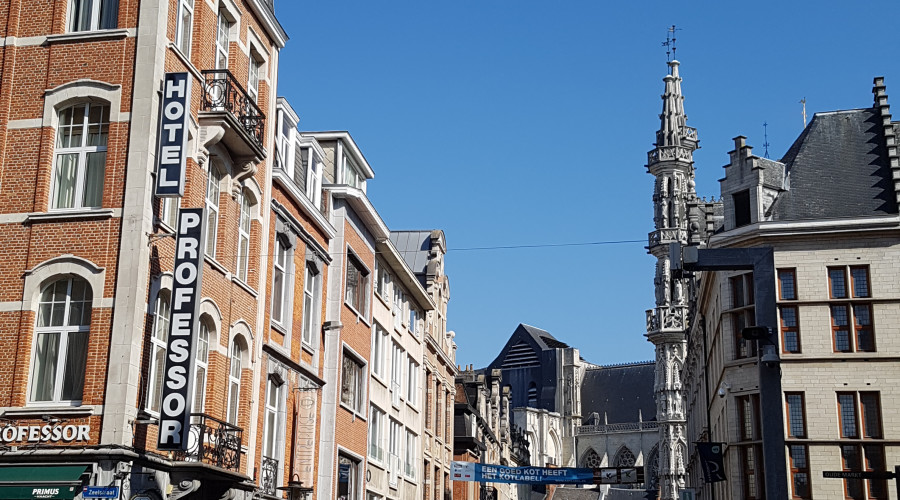 View of the Naamsestraat in Leuven