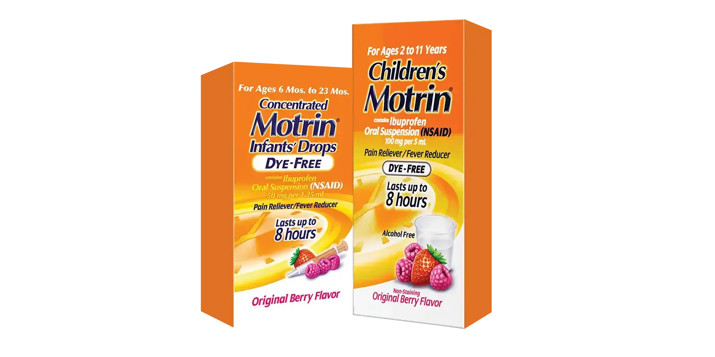 MOTRIN® Children & Infants Dye Free