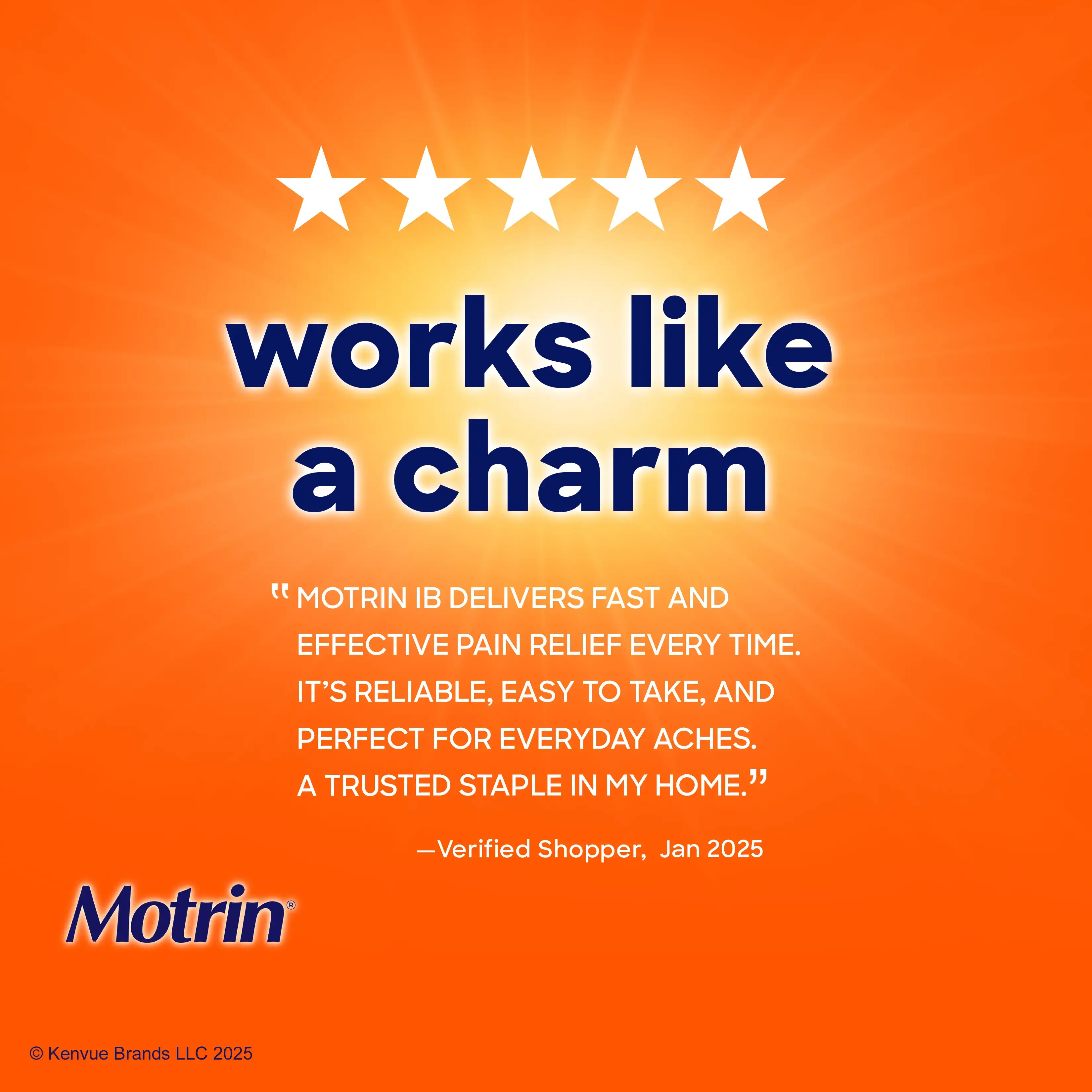 Motrin IB works like a charm