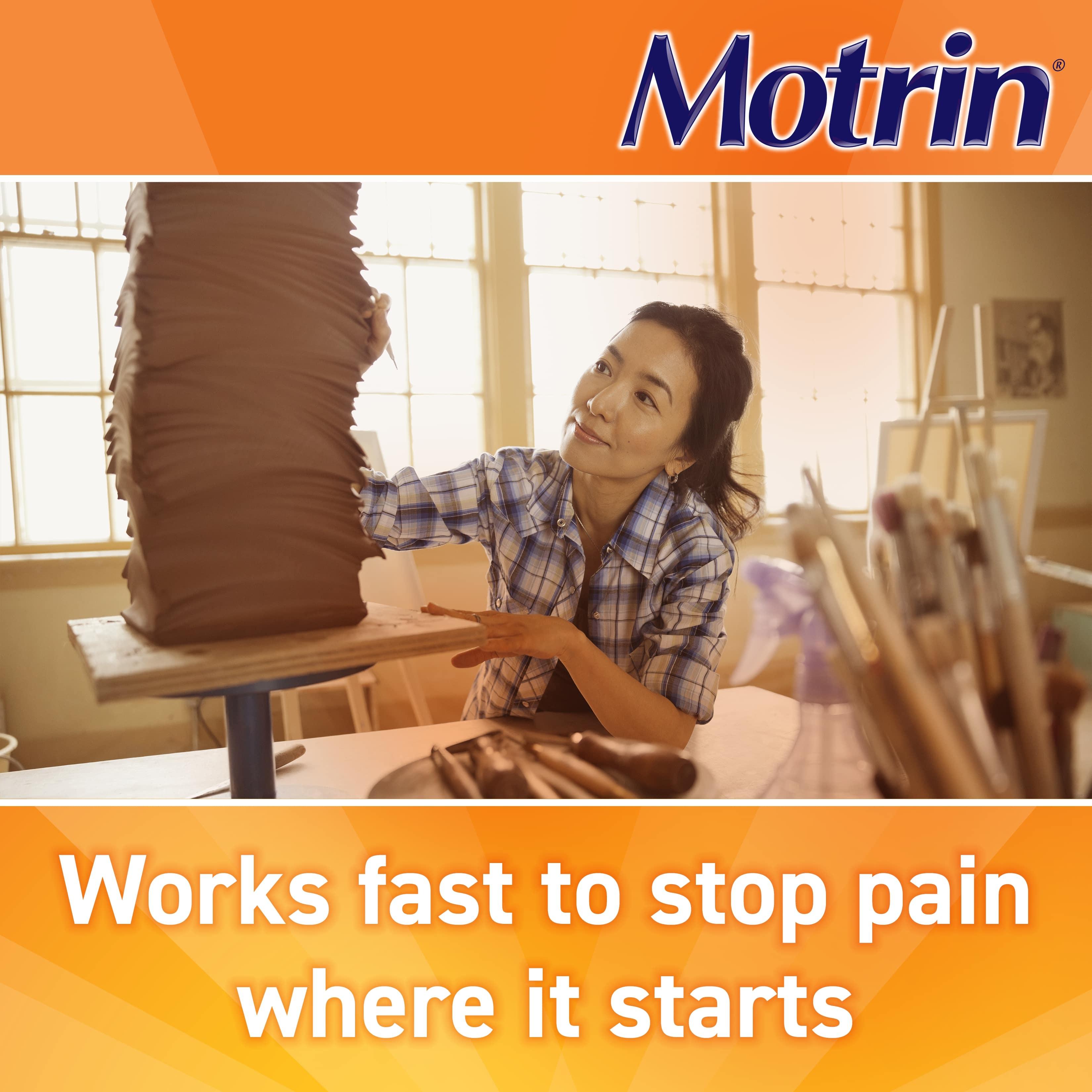 Motrin works fast to stop pain where it starts