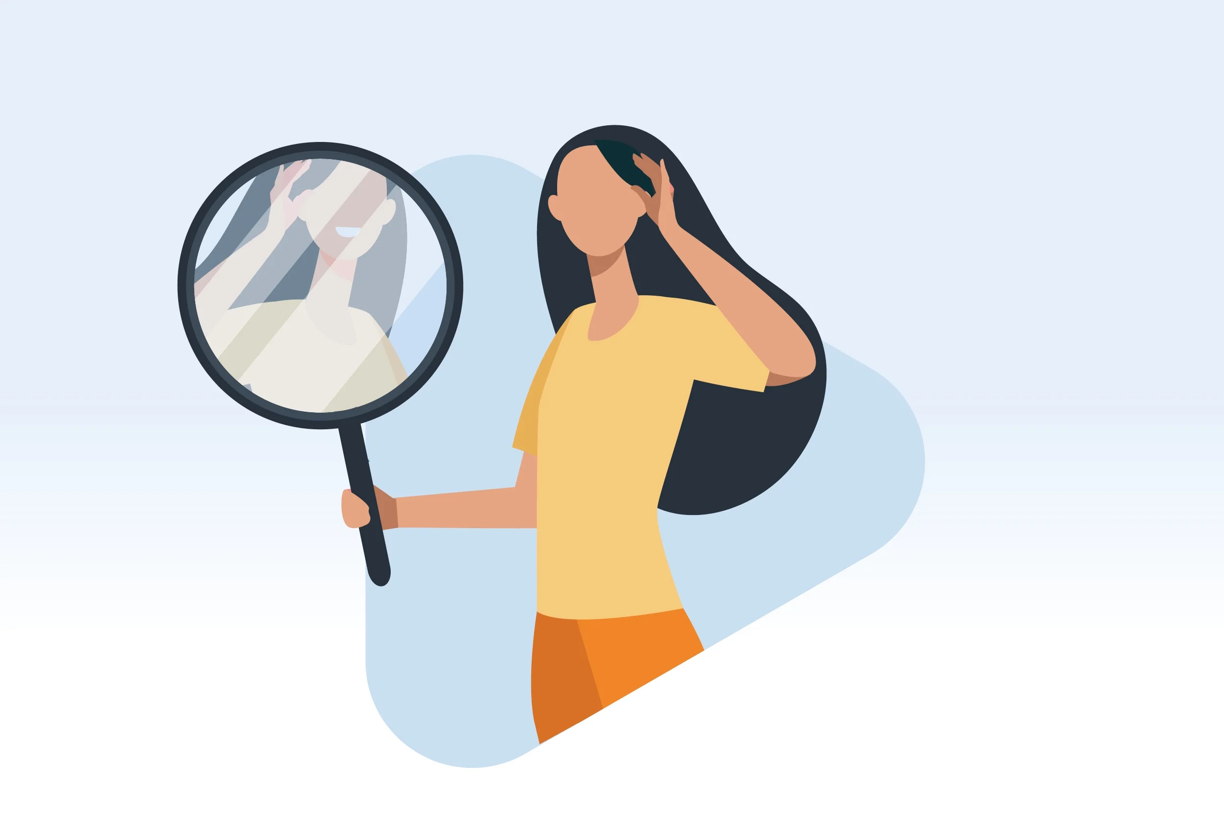 test illustratie blauw