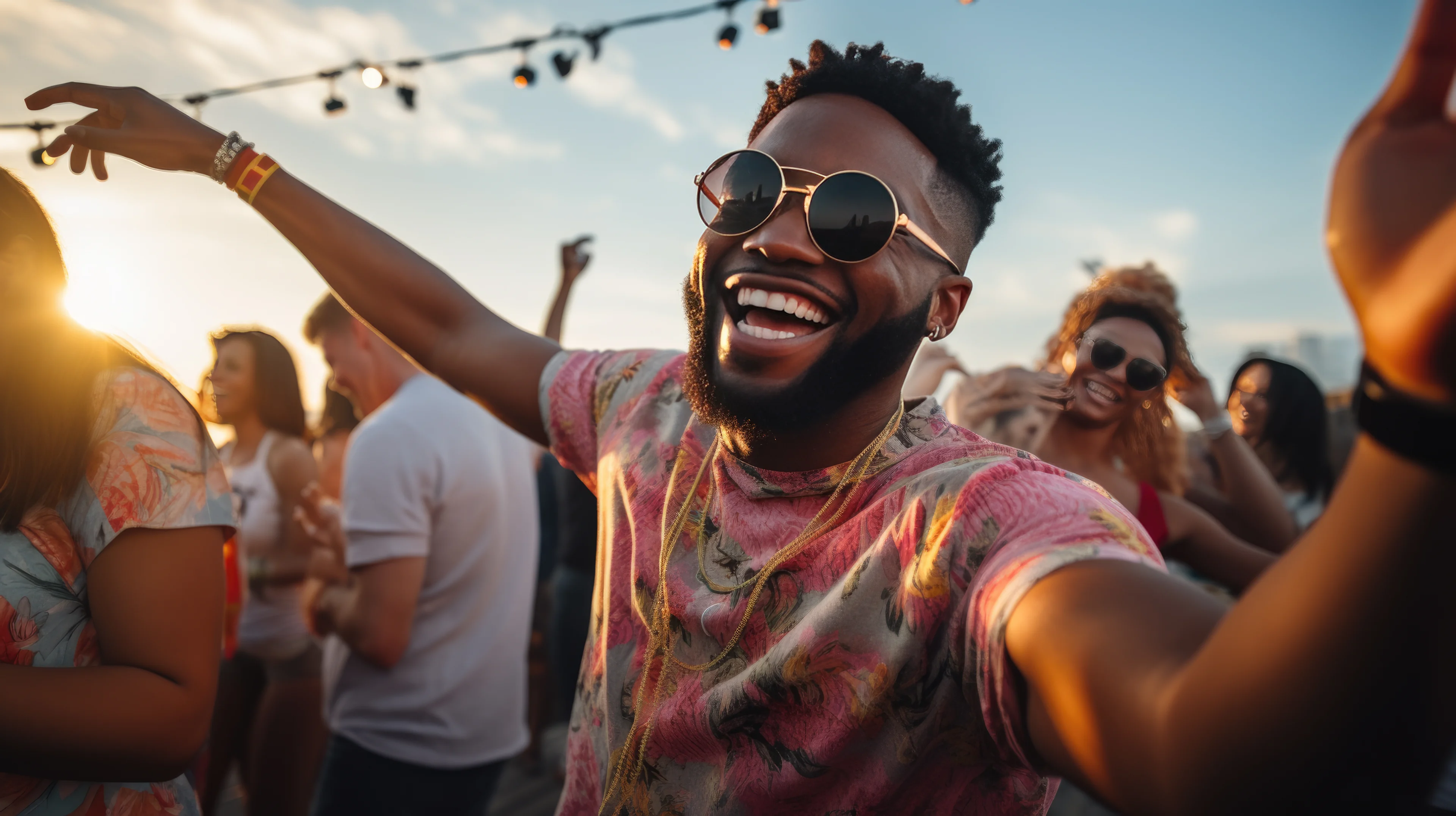 Eenzaamheid - Jonge man staat te dansen op een festival