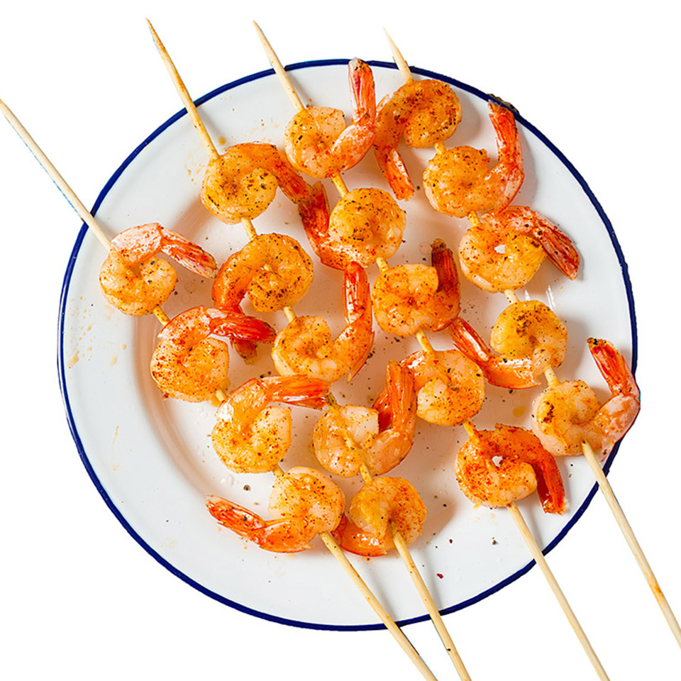 Grilled Peppadew Shrimp Skewers