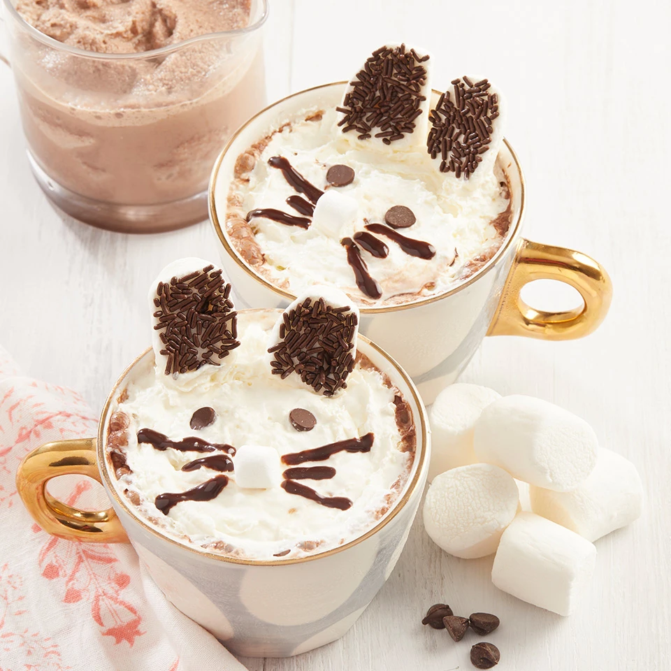 frozen hot chocolate bunny