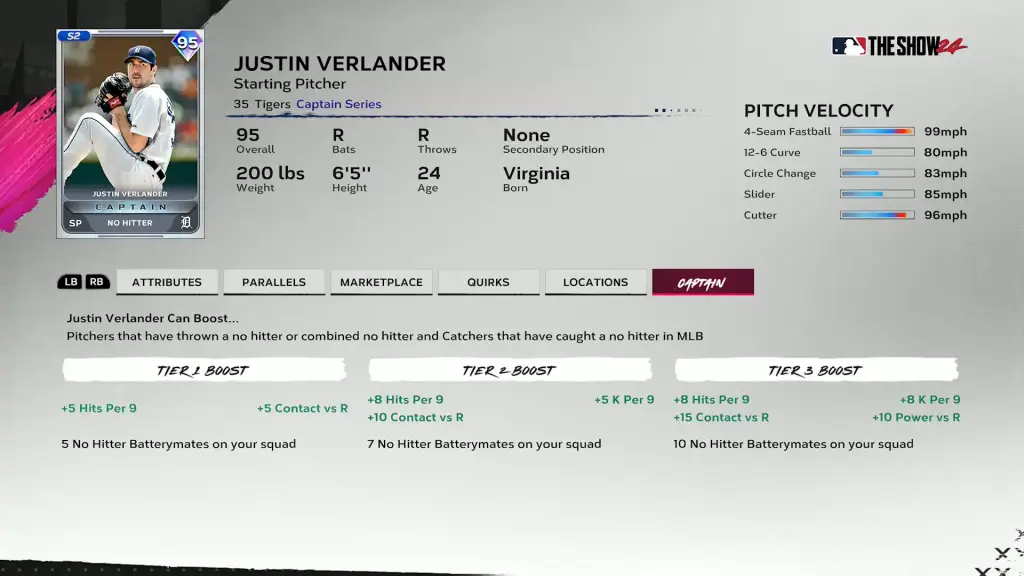 Captain Justin Verlander Boosts