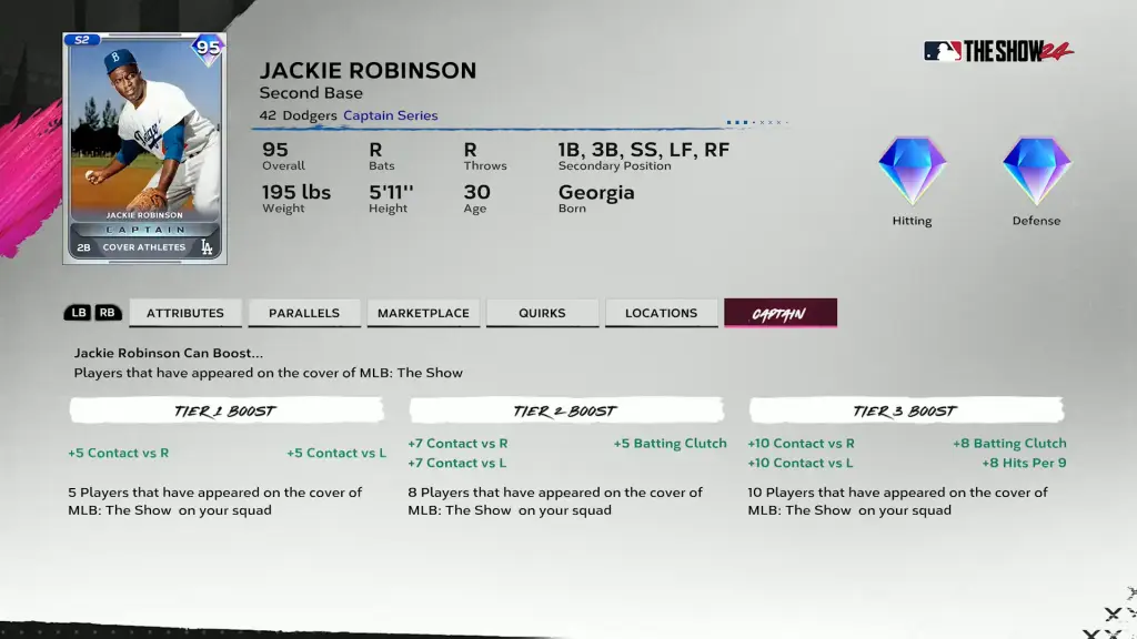 Captain Jackie Robinson Boosts