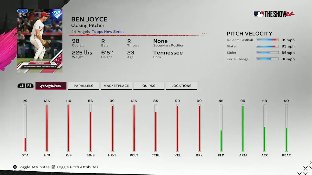 Topps Now Ben Joyce