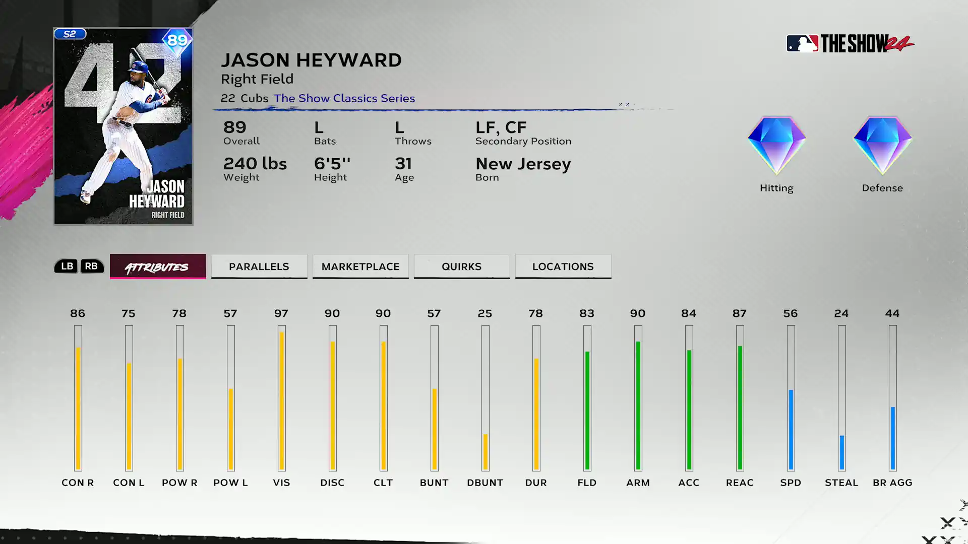 The Show Classics Jason Heyward - Team Affinity Season 2 Chapter 1