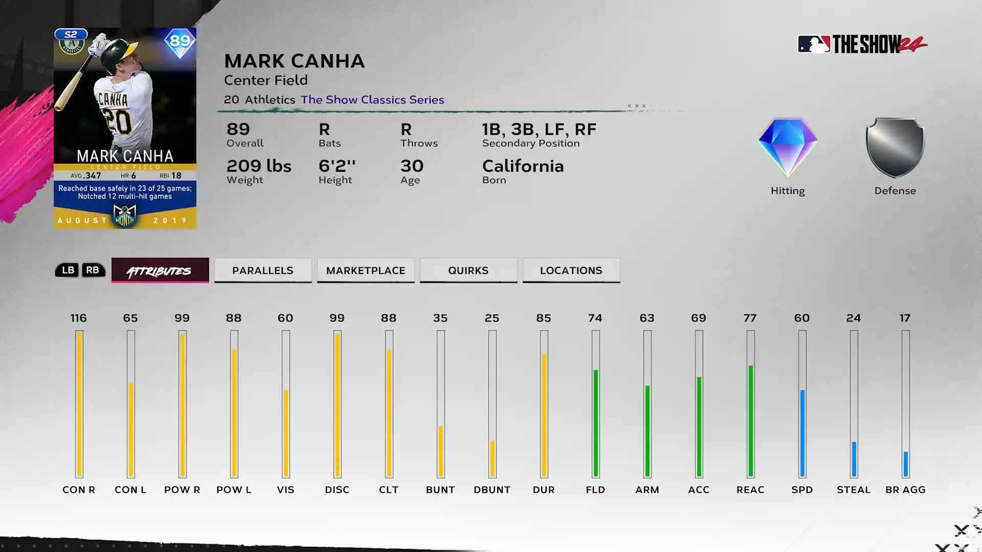 The Show Classics Mark Canha - Team Affinity Season 2 Chapter 1