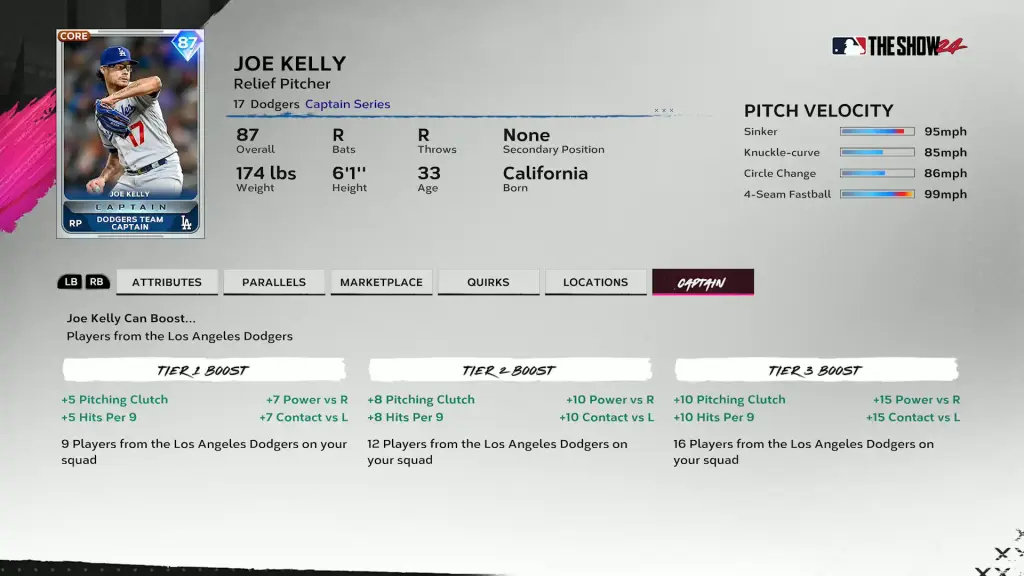 Dodgers Captain Joe Kelly