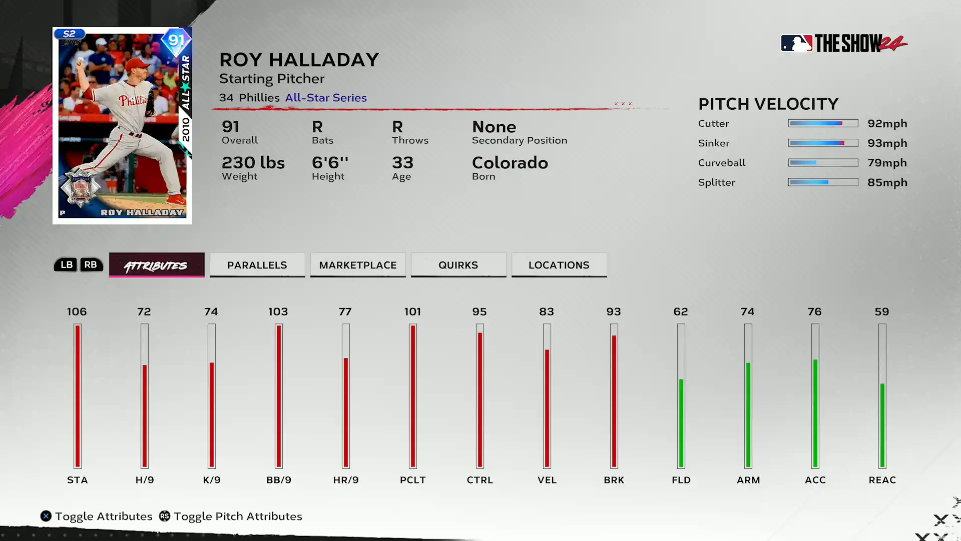 All-Star Roy Halladay - Season 2 XP Path