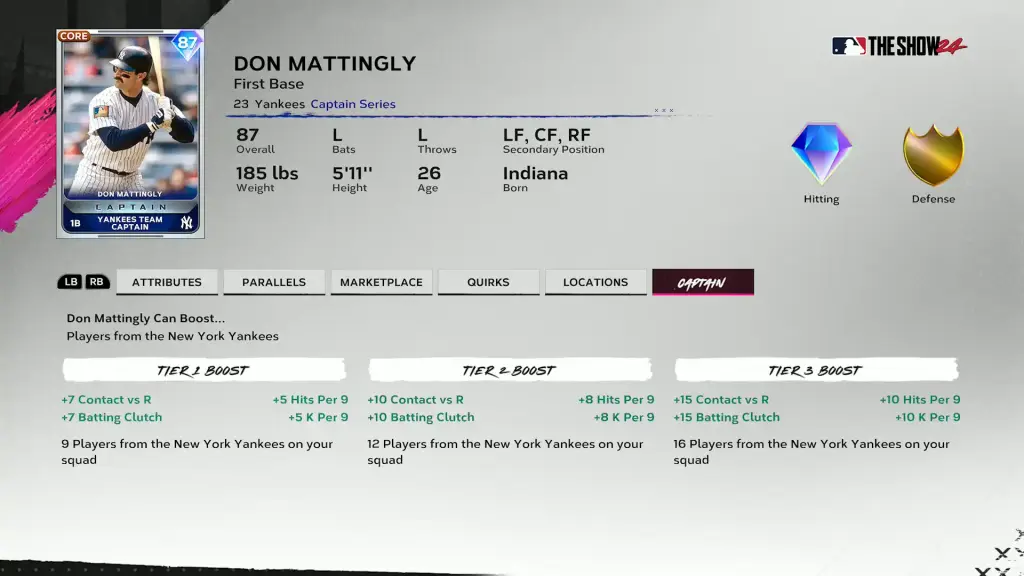 Yankees Captain Don Mattingly