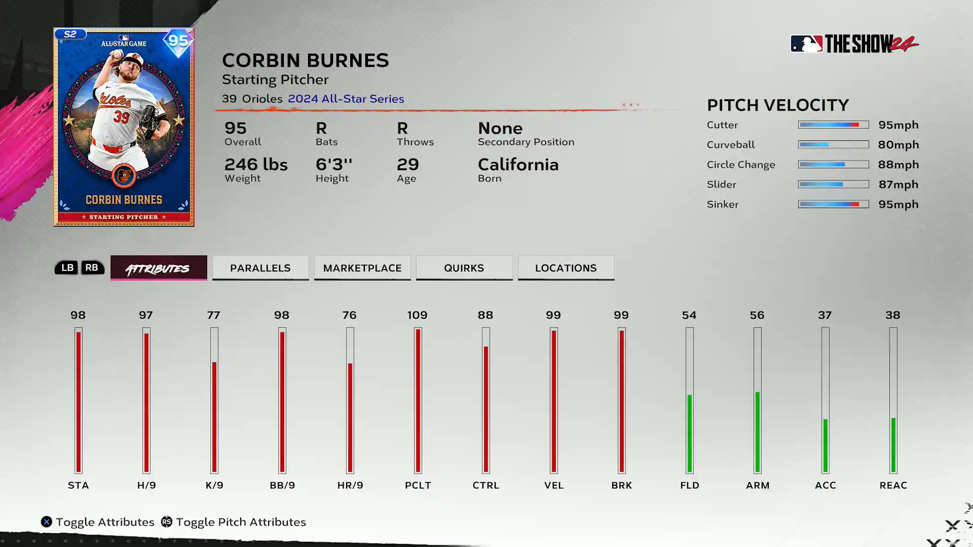 2024 All-Star Corbin Burnes - Team Affinity Season 2 Chapter 2
