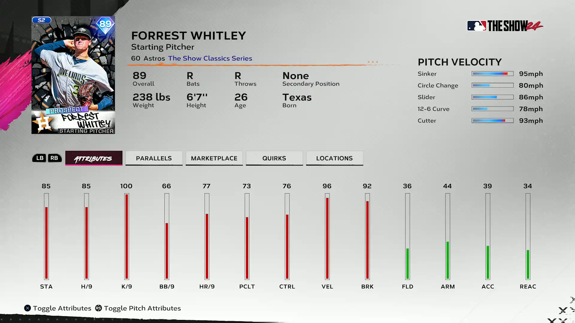 The Show Classics Forrest Whitley - Team Affinity Season 2 Chapter 1
