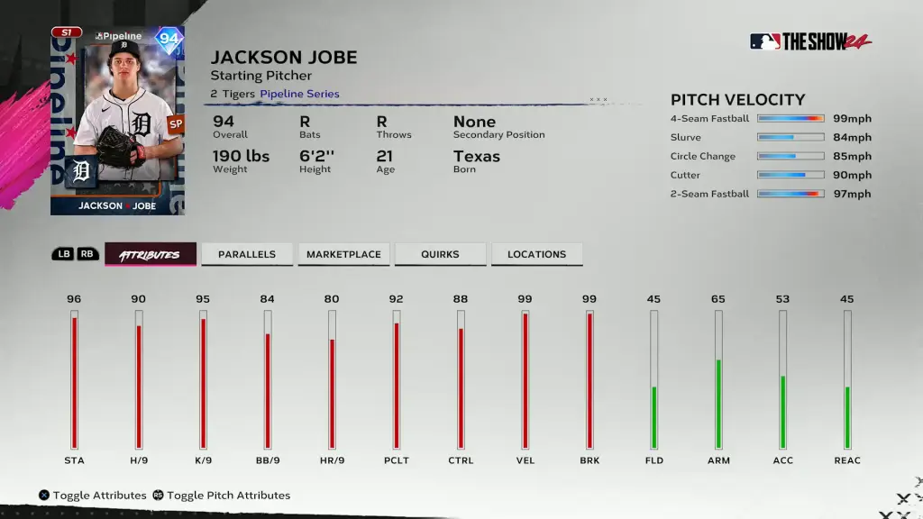 Pipeline Jackson Jobe - MLB Pipeline 2 Pack