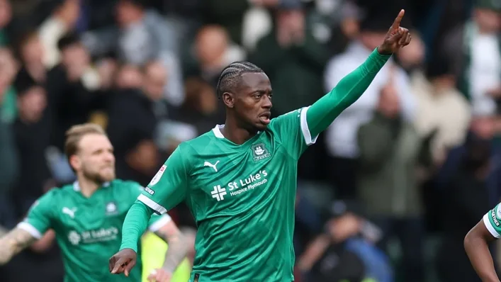 Mustapha Bundu scored Plymouth s opening goal against Preston Steven Paston PA