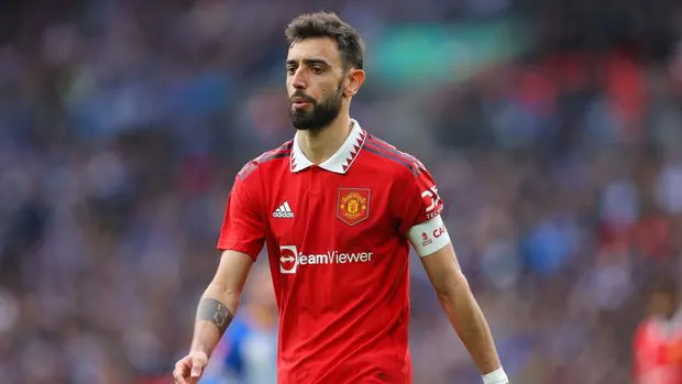 Bruno Fernandes suffered an ankle injury against Brighton
