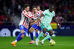 Etta Eyong in action for Levante against Atletico Madrid in La Liga