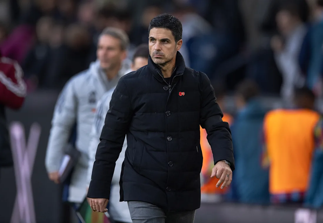 Arsenal head coach Mikel Arteta during Saturday's 2-0 win over Burnley