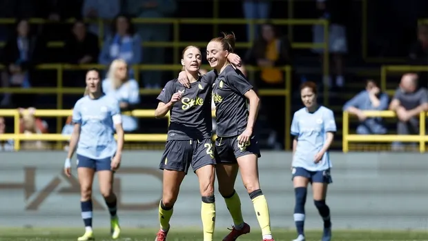 Karen Holmgaard secured a point for Everton (Nigel French/PA)