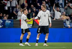 Florian Wirtz and Nick Woltemade in action for Germany