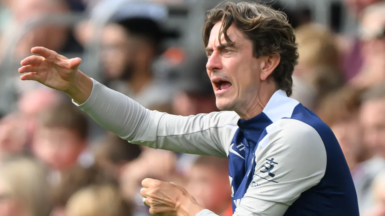 Spurs' Danish head coach Thomas Frank welcomes FC Copenhagen to North London