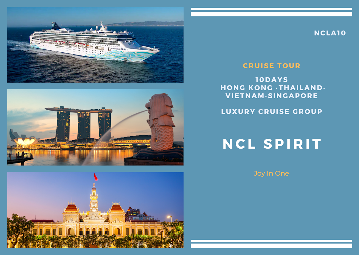 NCL Spirit Southeast Asia 10-day luxury cruise group NCLA10