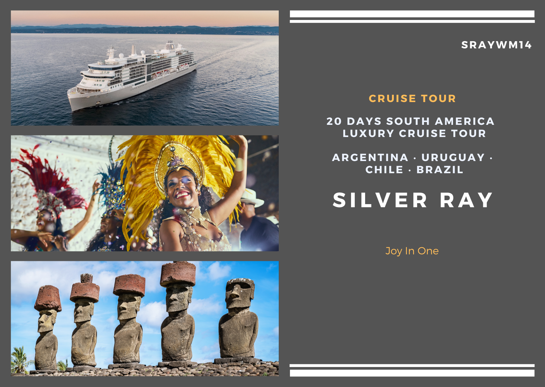 ### 20-day South America Silver Ray  Luxury Cruise Tour (SIE20SV)