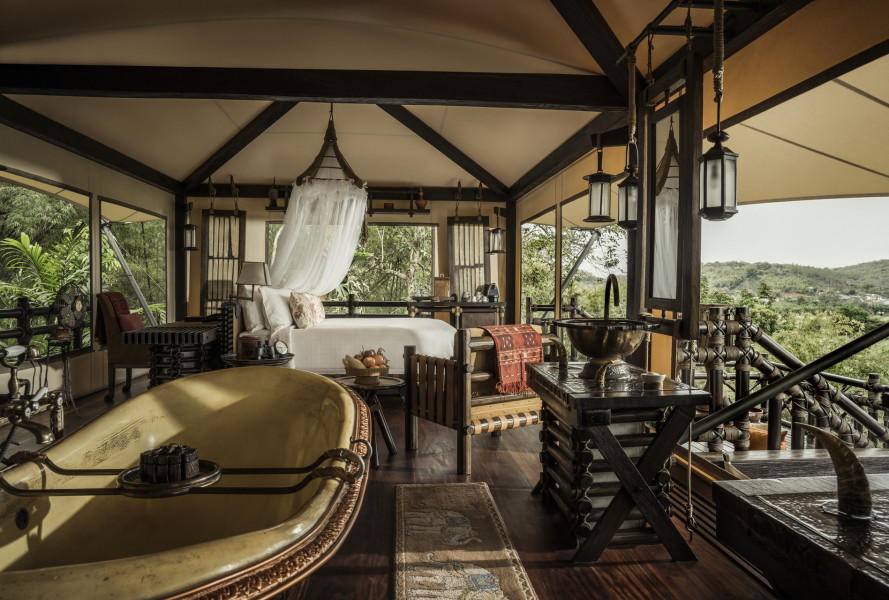 Four Seasons Tented Camp Golden Triangle - Superior Tent with Bath Tub 高級帳篷及浴缸