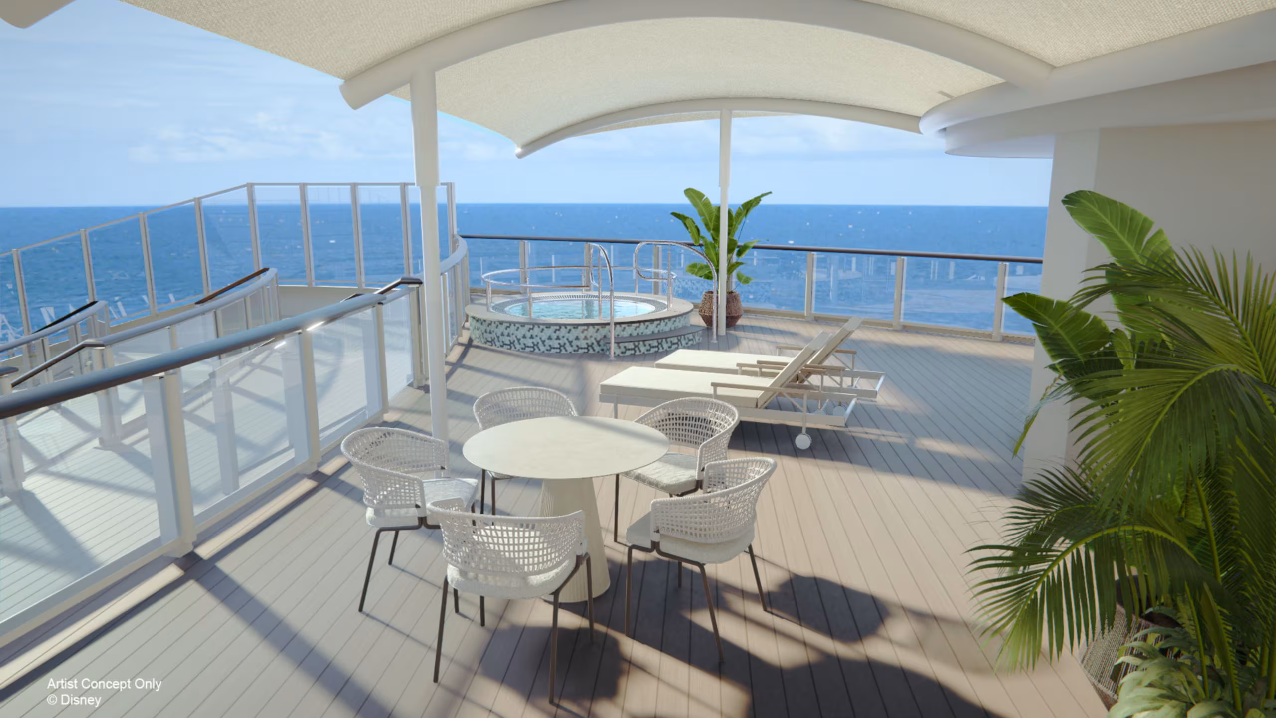 CONCIERGE FAMILY STATEROOM WITH OCEANVIEW VERANDAH Category 03AB