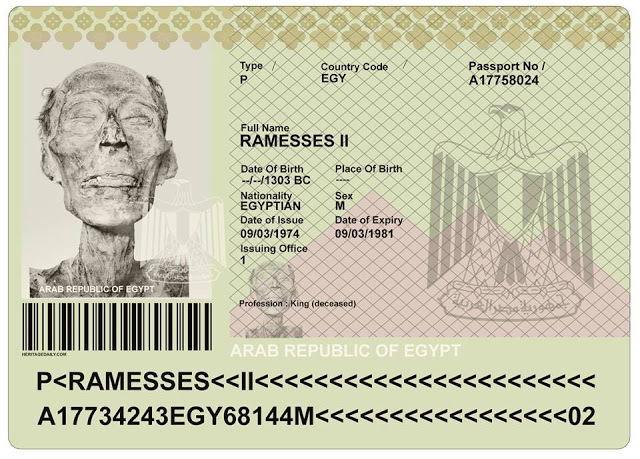 Ramesses II passport