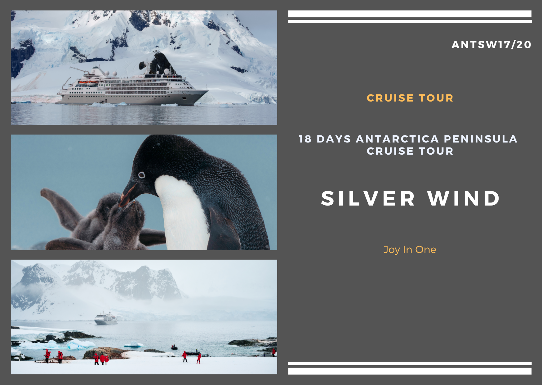 ### 17/20 days Exploring the Antarctic Peninsula luxury cruise Silver Wind (ANTSW17/20)