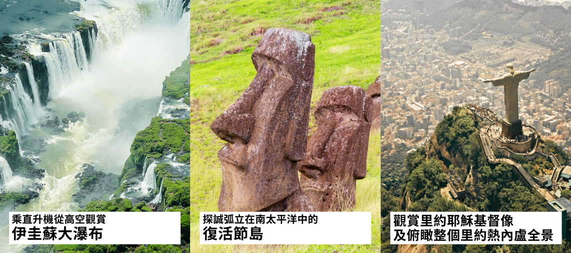 南美五國 巴西 阿根廷 智利 秘魯 玻利維亞 