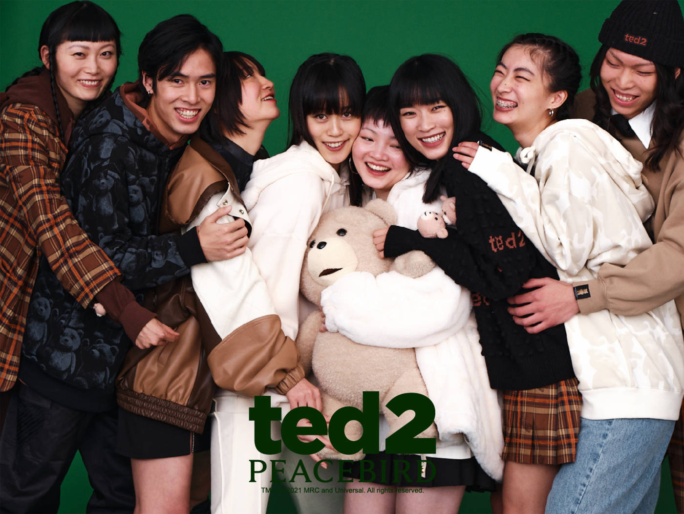 Ted 2 x Peacebird apparel collection