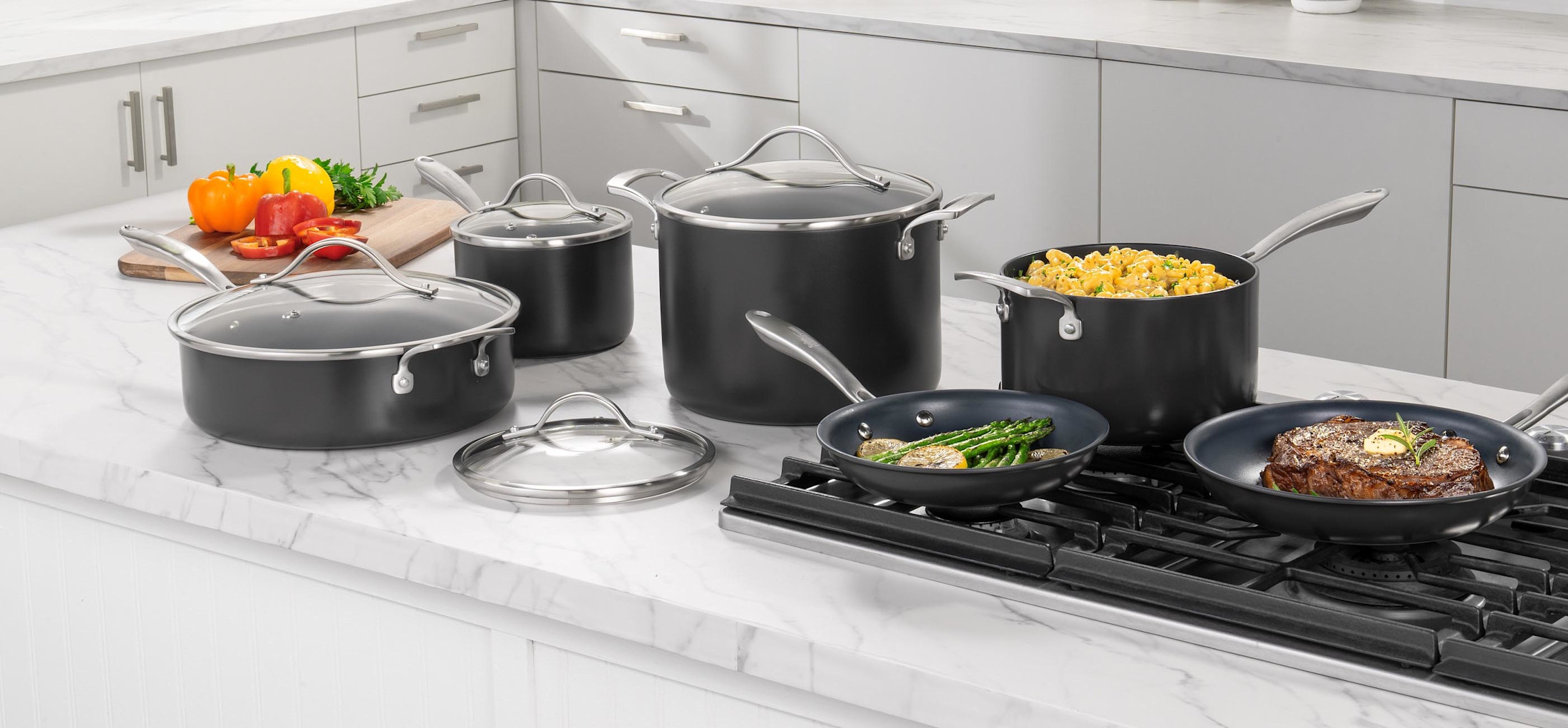 Demeyere Atlantis - Set di pentole in acciaio INOX, 10 pezzi