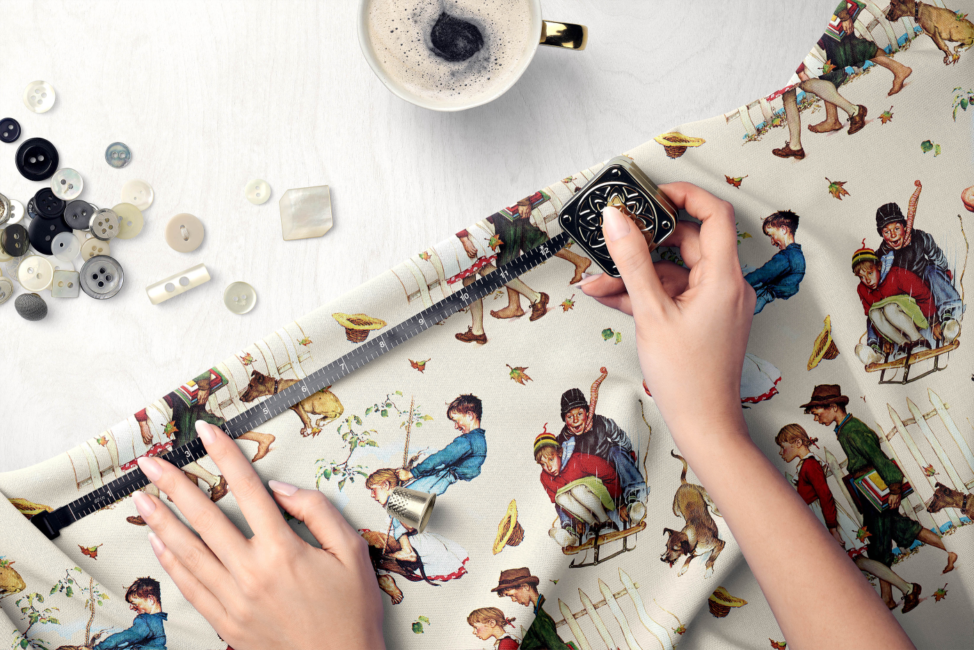 Norman Rockwell Fabric Collection